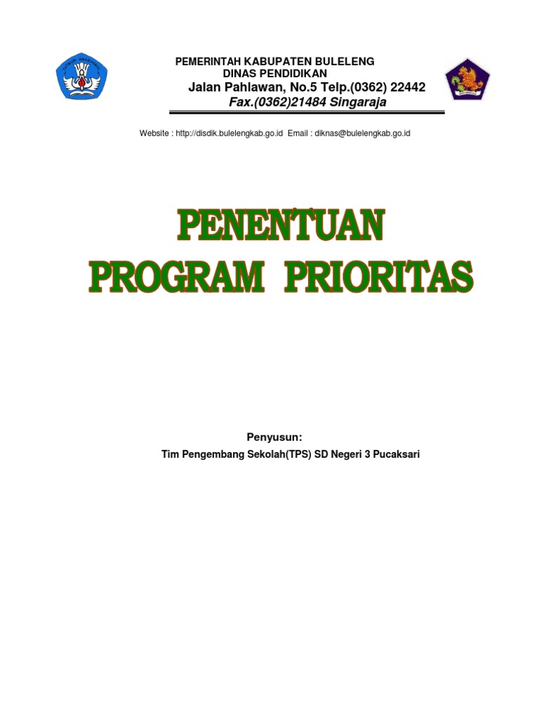 Program Prioritas SDN3 Pucaksari | PDF