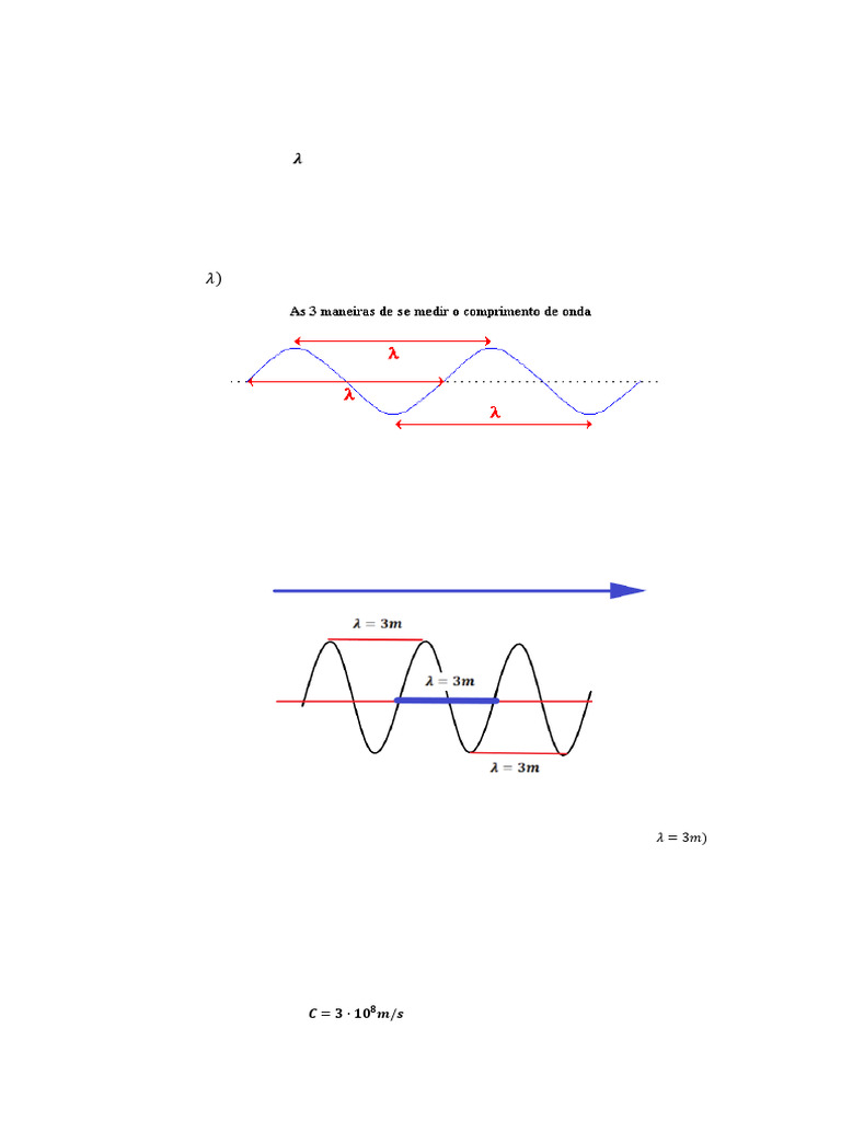 Comprimento e Velocidade de Onda | PDF | Ondas | Frequência