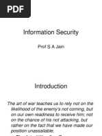 Information Security: Prof S A Jain