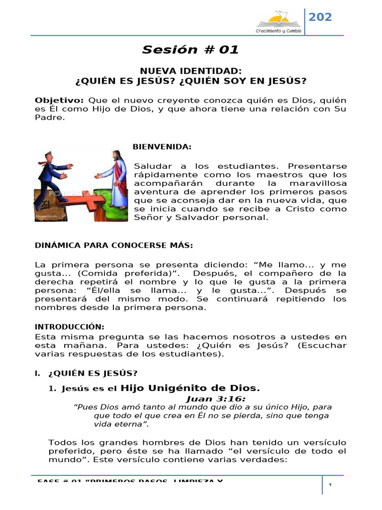 Creci Iento y Cambio Manual Fase 1 | PDF | Oración | orador del Señor
