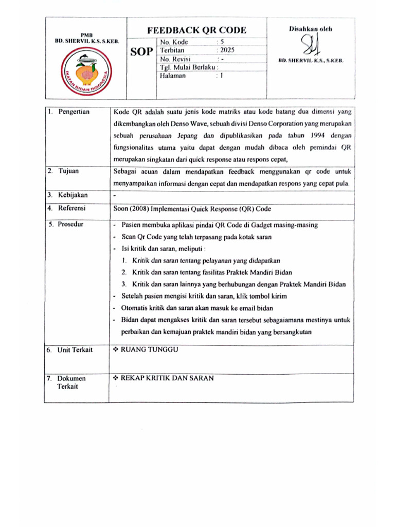 SOP QR Code | PDF