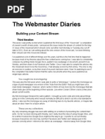 Building Your Content Stream - Third Iteration #Proho