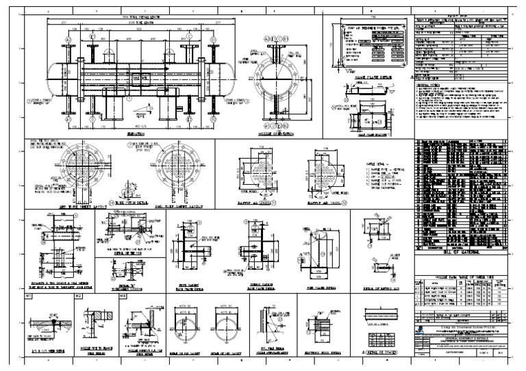 3 m2 Condensor G.A & Fabrication Detail Drawing-Rev.1 | PDF