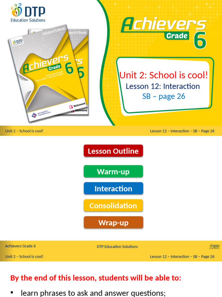 Unit 2 - Lesson 12 - SB - Interaction - P 26 | PDF | Human ...