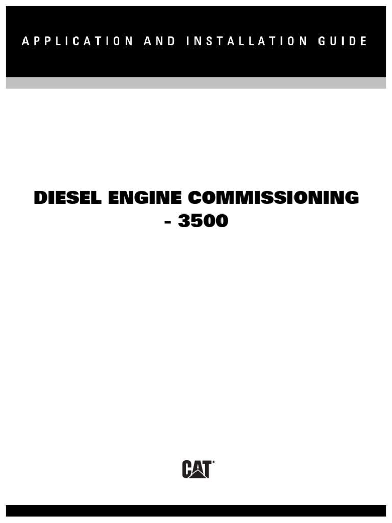 3500 Commissioning LEBW4986-00 | PDF | Engines | Diesel Engine