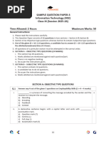 Class 9 IT Question Paper 2025 | PDF | Computing