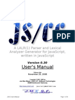 User'S Manual: A Lalr (1) Parser and Lexical Analyzer Generator For Javascript, Written in Javascript