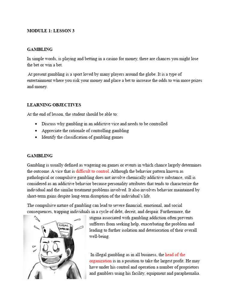 Understanding Gambling: Risks and History | PDF | Gambling | Problem ...
