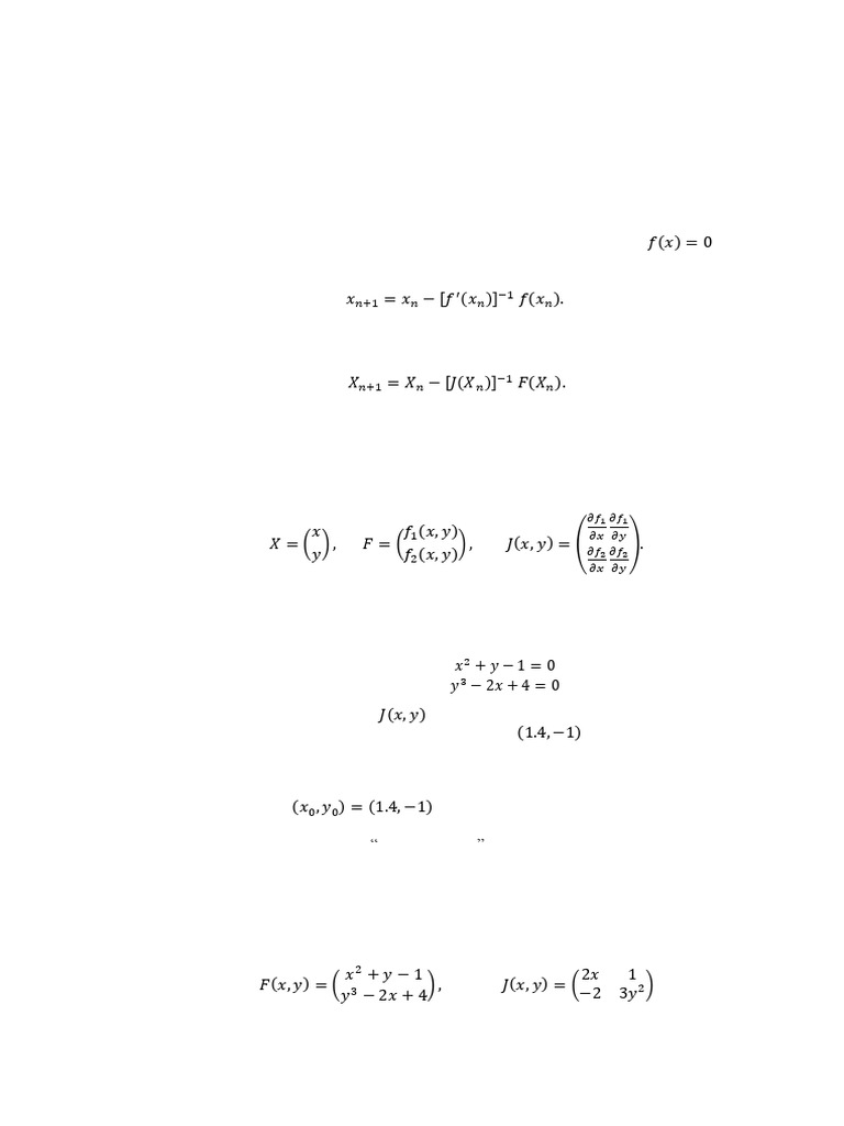 Nonlinear Equations: Newton-Raphson Method | PDF | Mathematics ...
