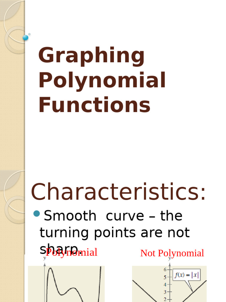 Q2 8 Graphs of Polynomial Function | PDF | Zero Of A Function | Polynomial