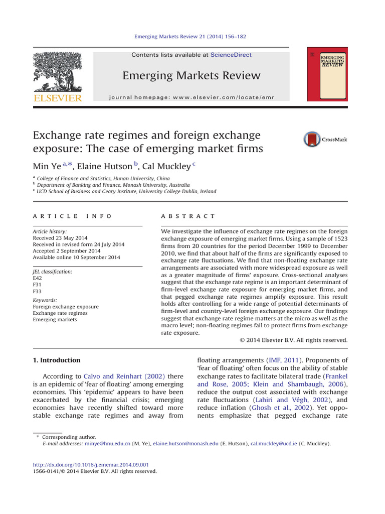 Exchange Rate Regimes & Firm Exposure | PDF | Exchange Rate | Errors ...