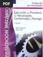 Mec Ejecución y procesos de mecanizado, conformado y montaje
