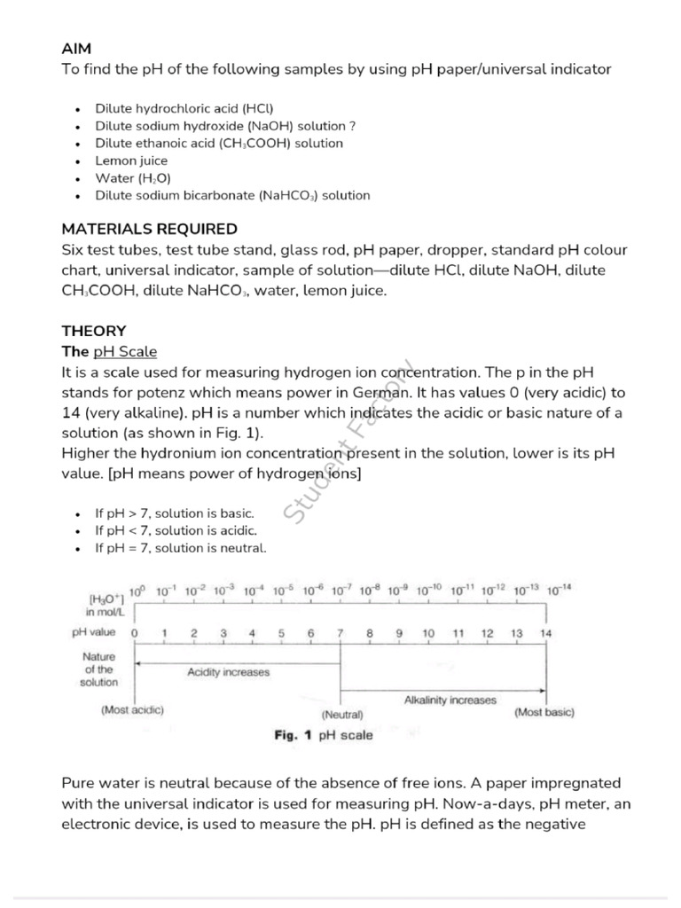 X-Practical - To Find PH | PDF