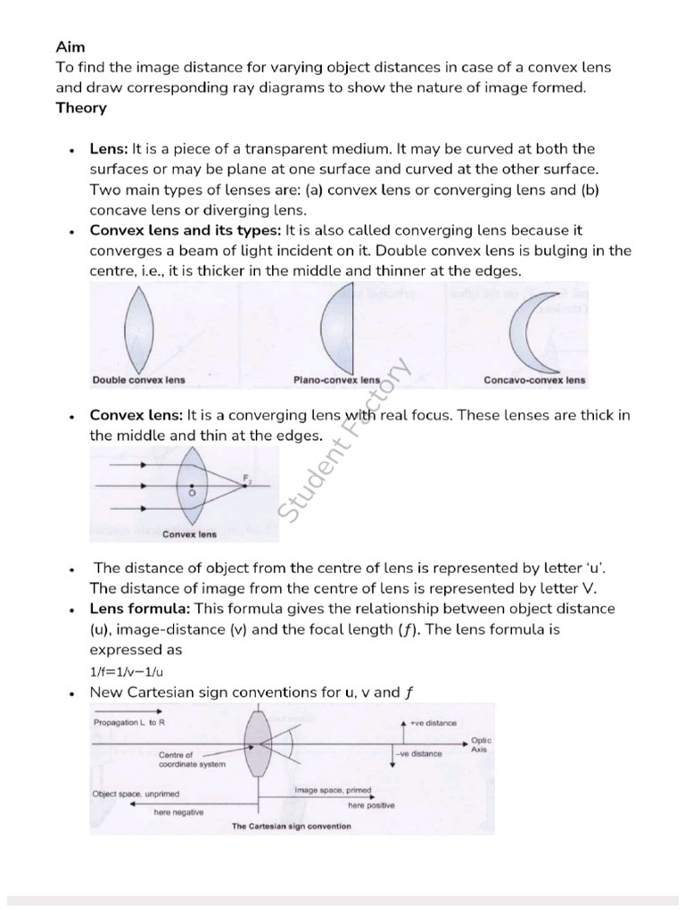 X-Practical-Images by Convex Lens | PDF
