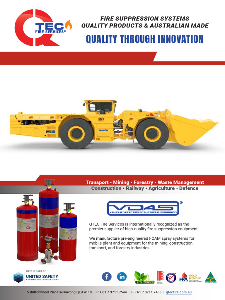 QTEC Fire Suppression Systems Overview | PDF | Firefighting | Actuator