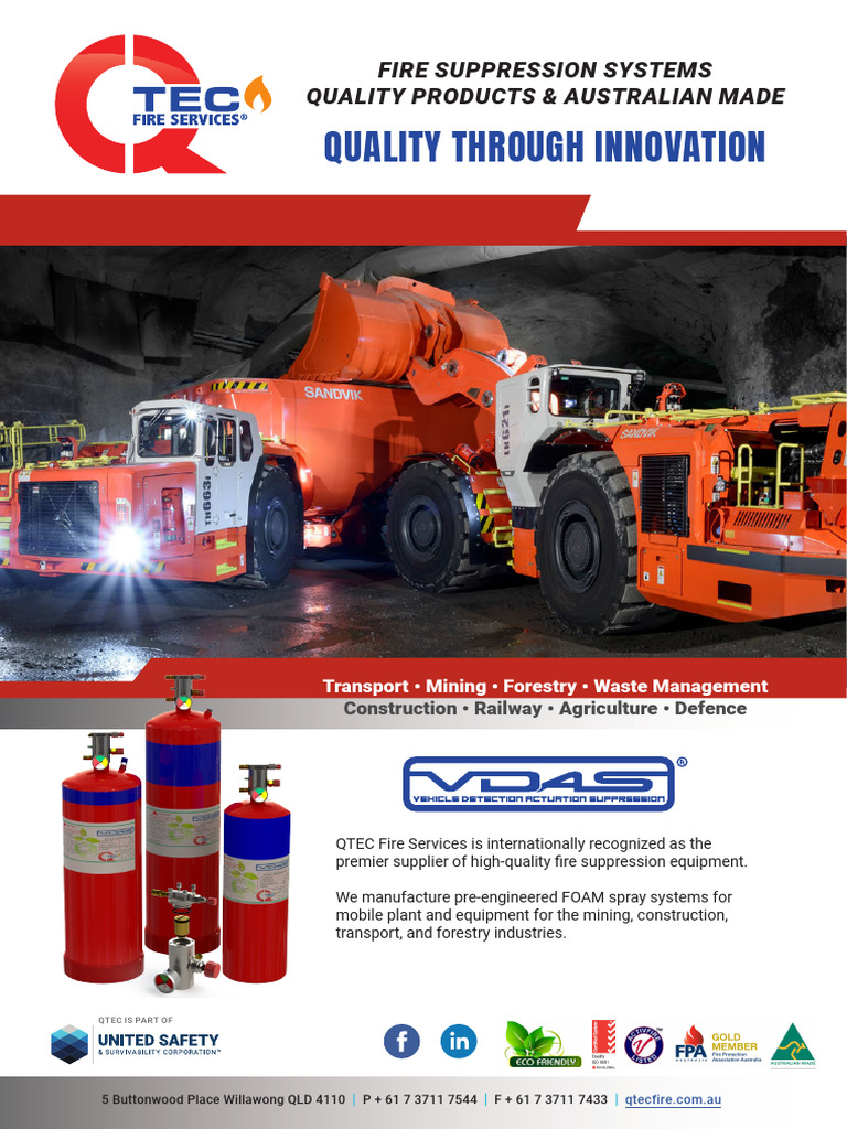 QTEC Fire Suppression Systems Overview | PDF | Firefighting | Actuator