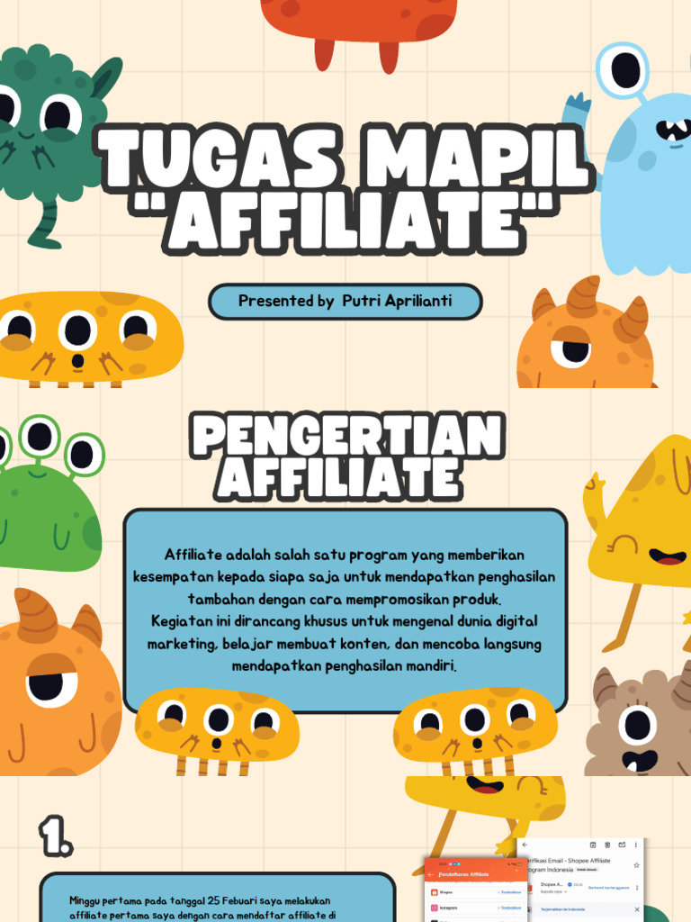 Perjalanan Program Affiliate Putri | PDF