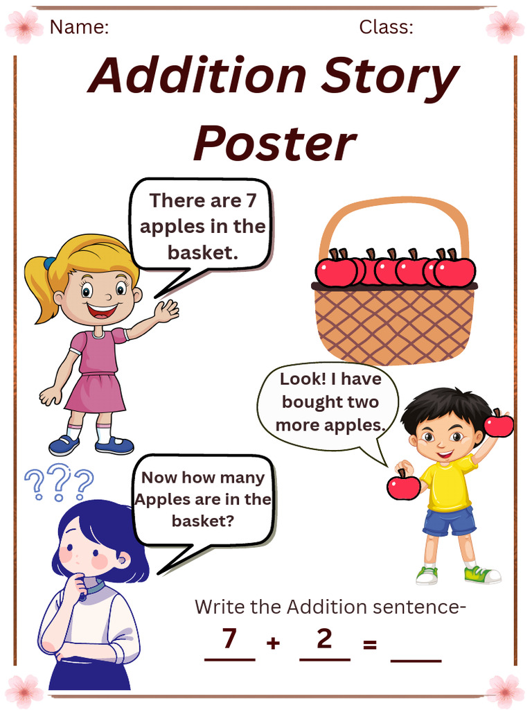 Addition Story for Kids: Apples Count | PDF