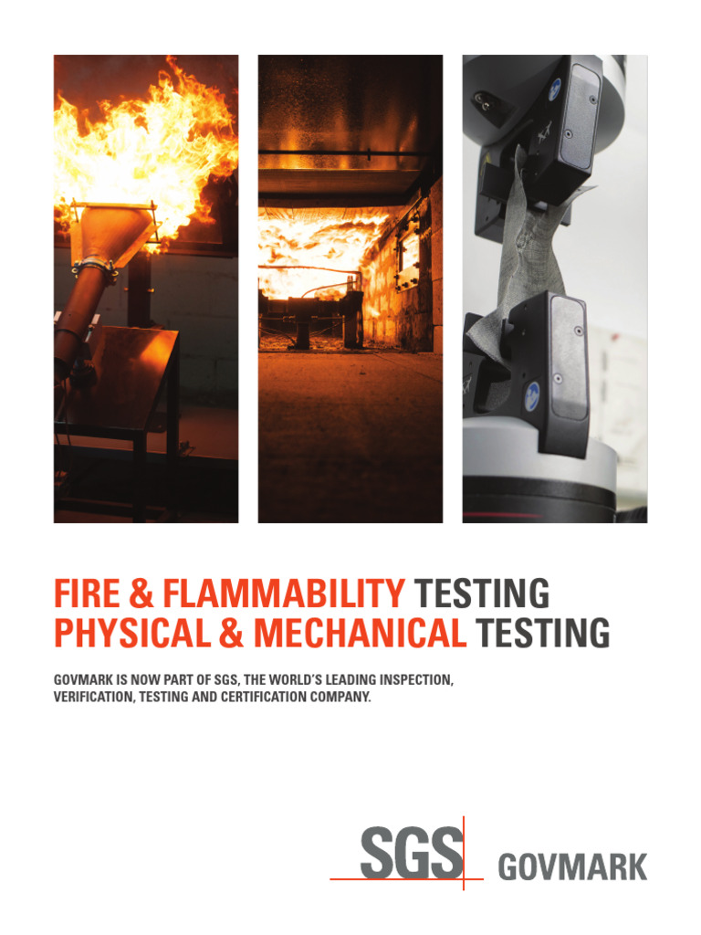 SGS Govmark Fire Testing Services | PDF | Textiles | Smoke