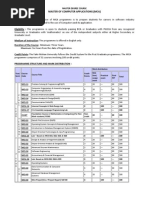 Master of Computer Applications (Mca)