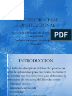 Derecho Procesal Constitucional Naturaleza