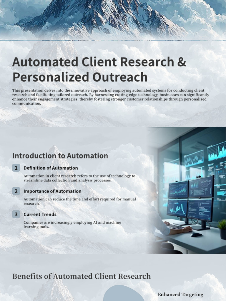 Automated Client Research & P... | PDF | Automation | Customer ...