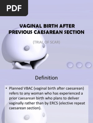 Vaginal Birth After Previous Caeserian Section