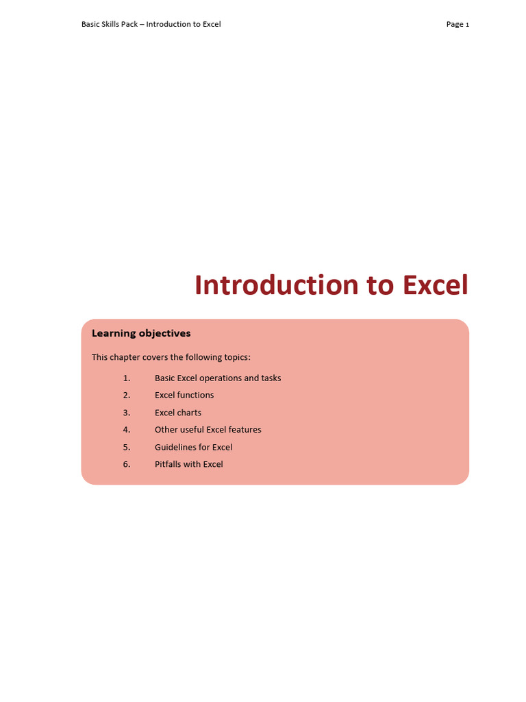 Excel Basics: Functions and Features | PDF | Microsoft Excel | Spreadsheet