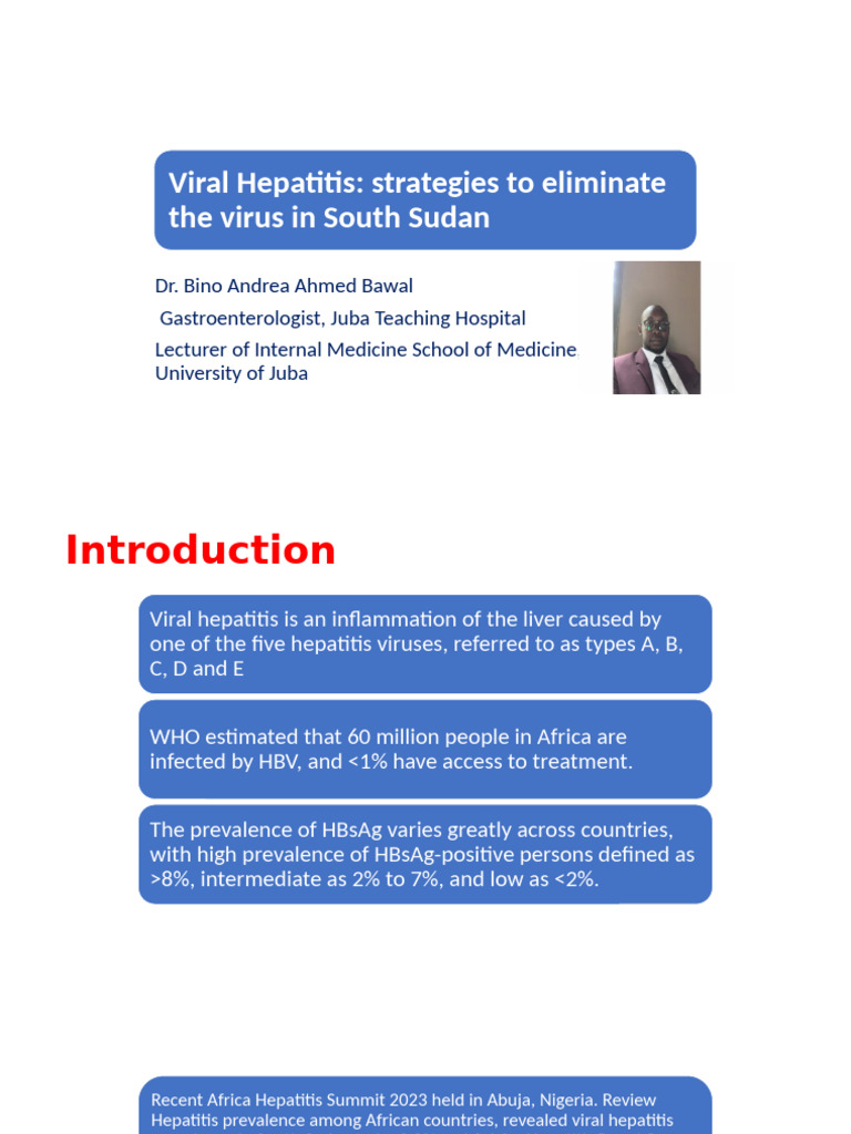 Eliminating Viral Hepatitis in South Sudan | PDF | Hepatitis | Medical ...