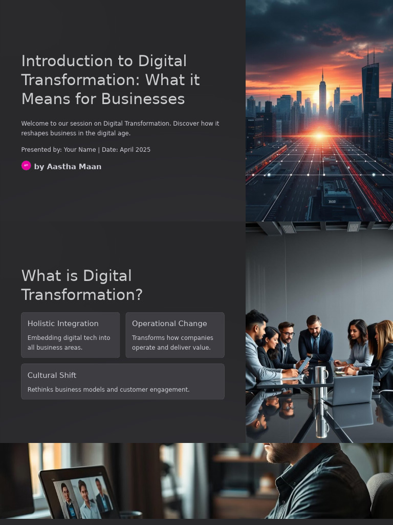 Introduction To Digital Transformation What It Means For Businesses ...