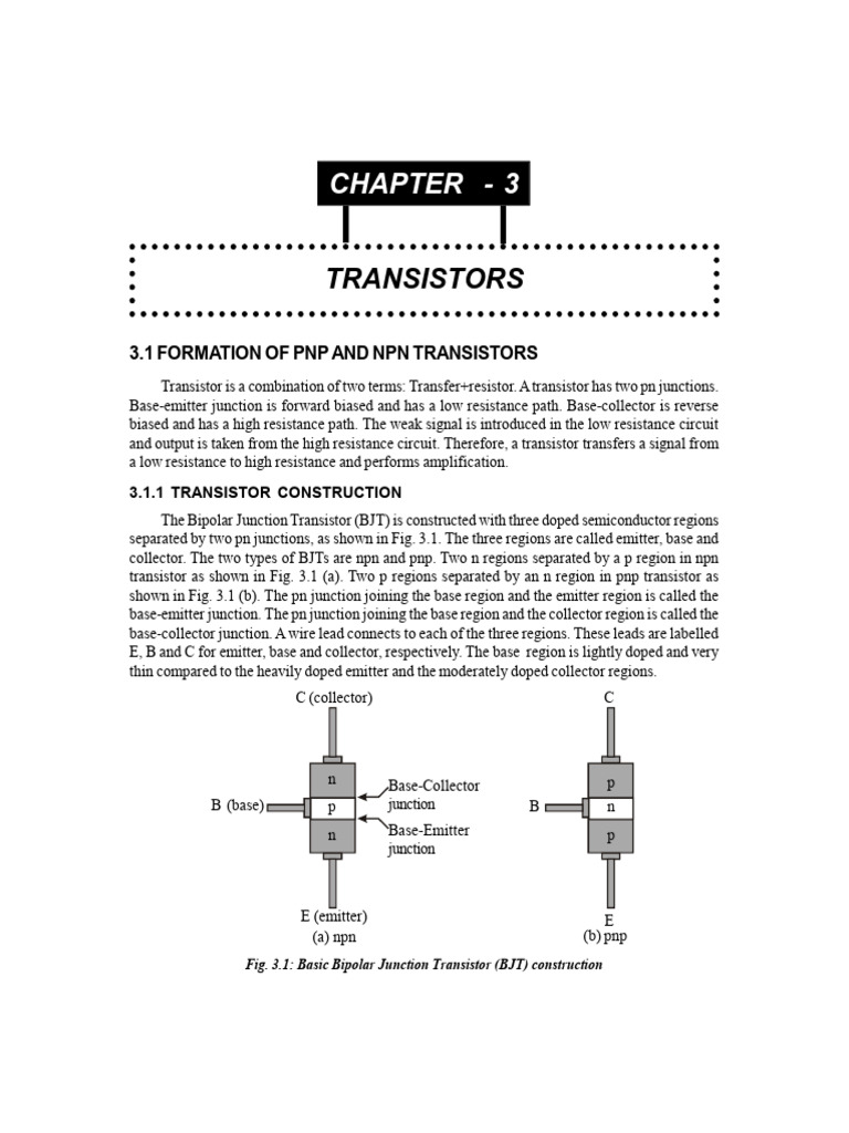 Understanding PNP and NPN Transistors | PDF | Bipolar Junction ...