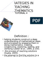 Strategies in Teaching Mathematics