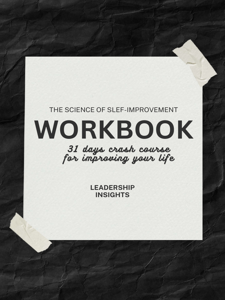 31-Day Self-Improvement Workbook | PDF | Forgiveness | Self Esteem