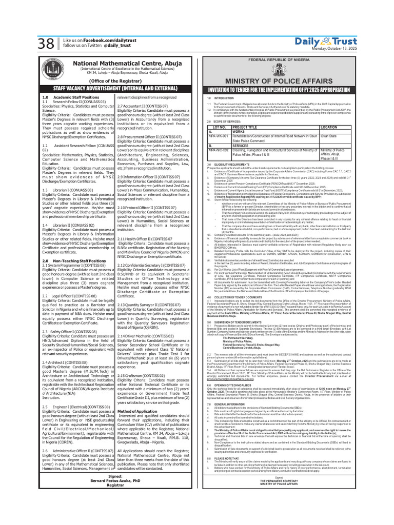 Nigeria's Federal Government Funding Guide | PDF