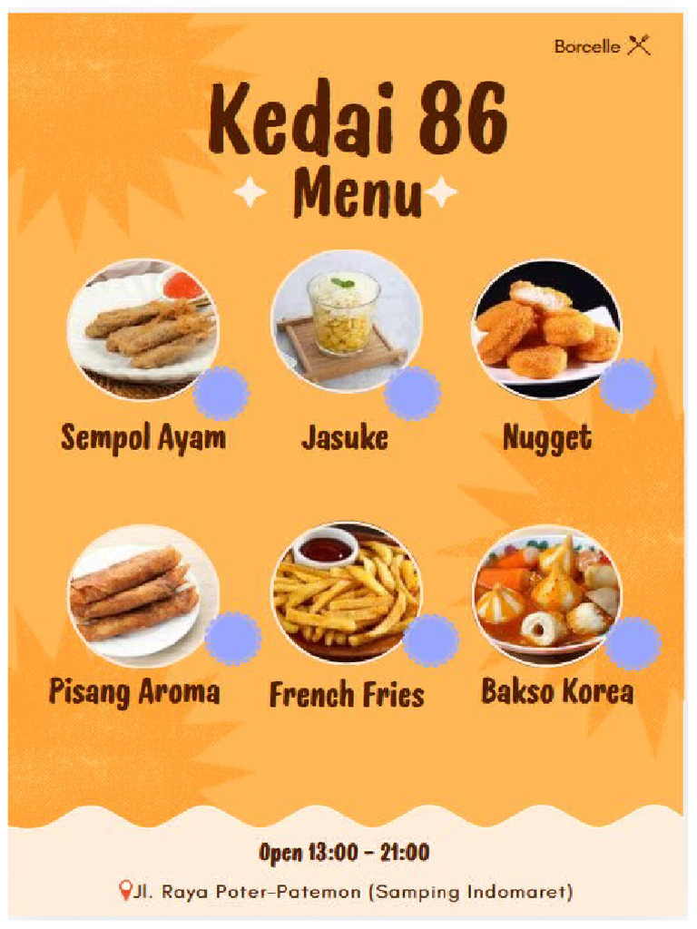 Menu Snack | PDF