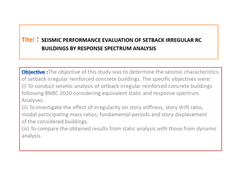 Seismic Analysis of Irregular RC Buildings | PDF