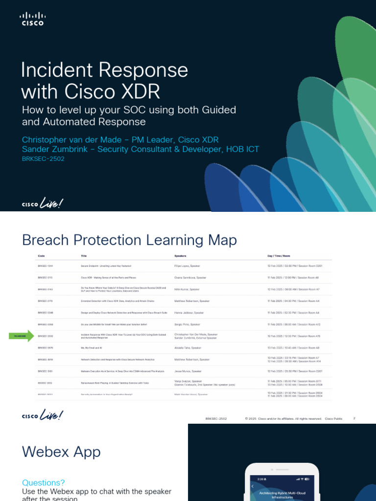 Curated visual reference: Gallery Detail: Incident Response With Cisco Xdr Pdf Phishing