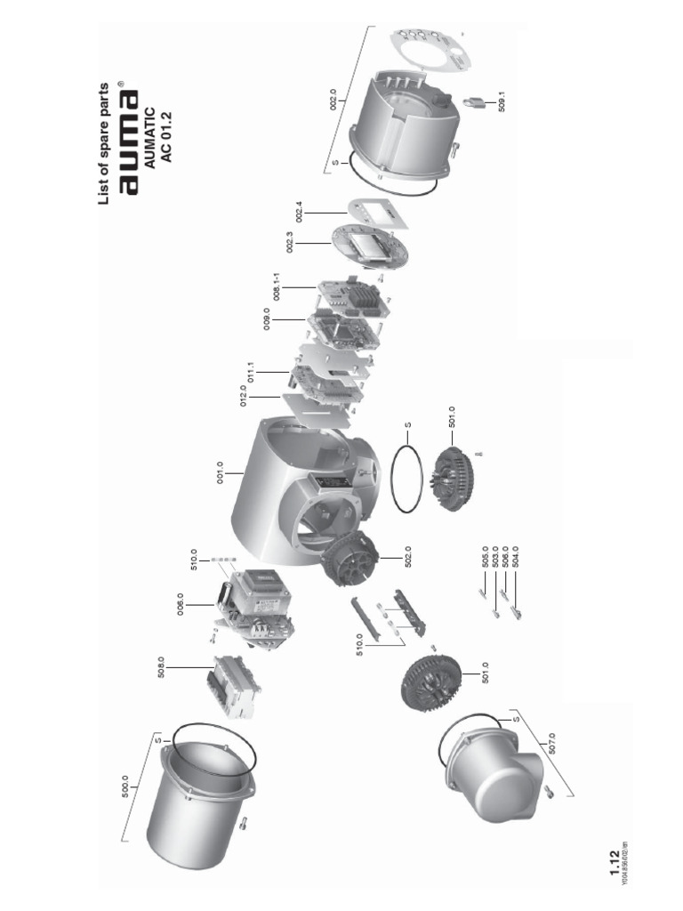 AUMATIC Spare Parts List 1.12 | PDF | Computer Engineering | Electricity