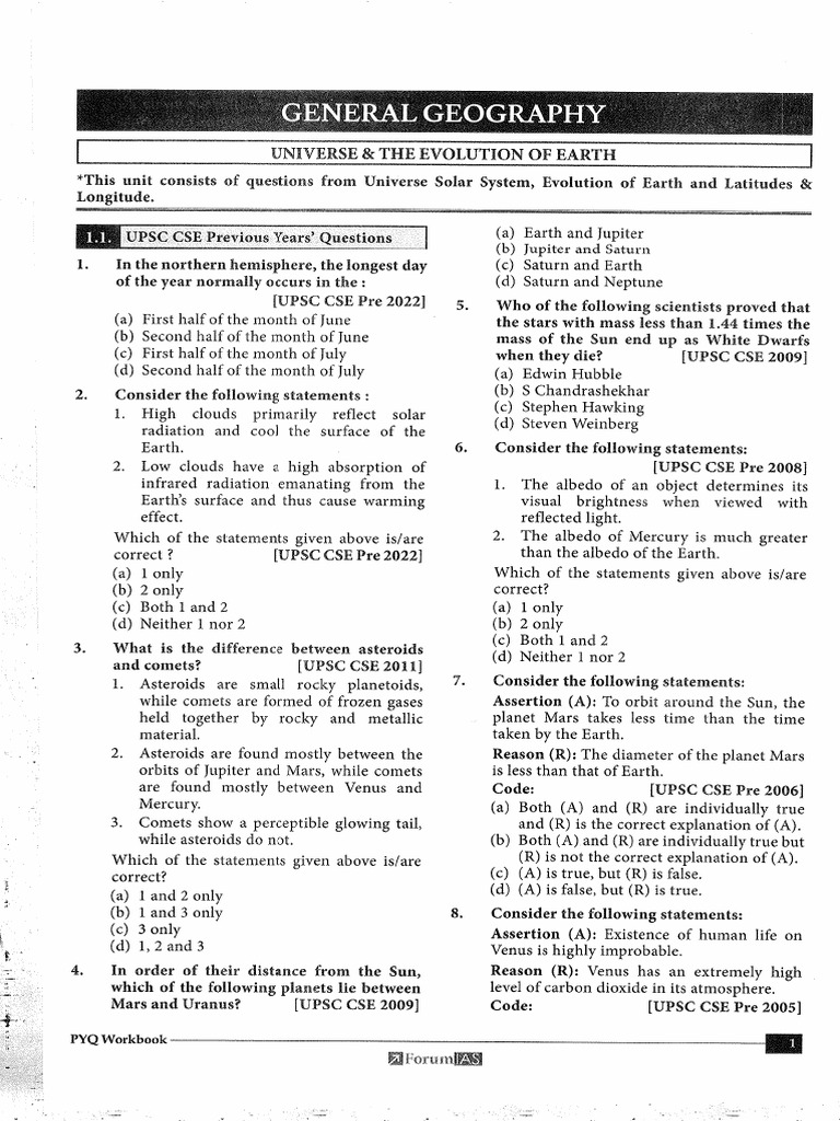 Pyq Geography-7-16 | PDF