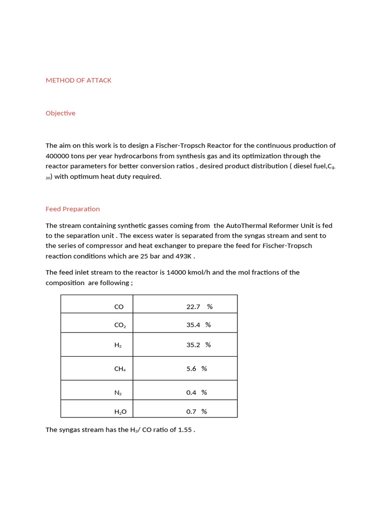 Method of Attack | PDF | Chemical Reactor | Chemical Reactions