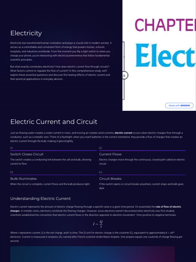 Electricity (1)PDF | PDF | Electric Current | Series And Parallel Circuits