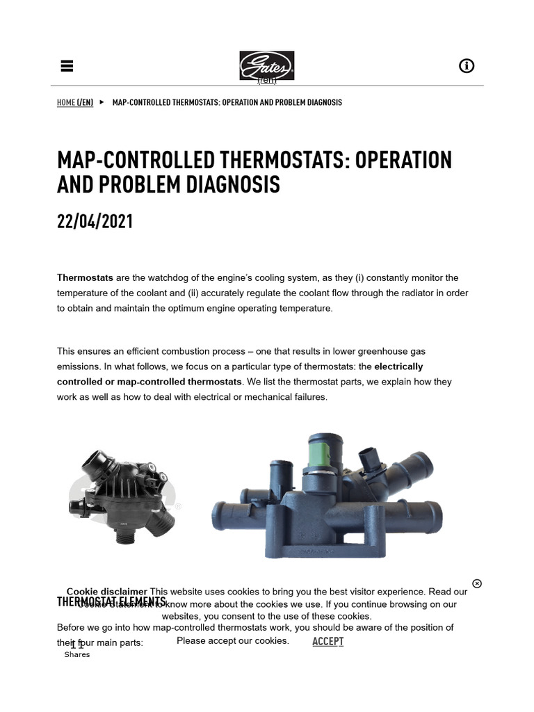 Map-Controlled Thermostat Insights | PDF | Thermostat | Engines
