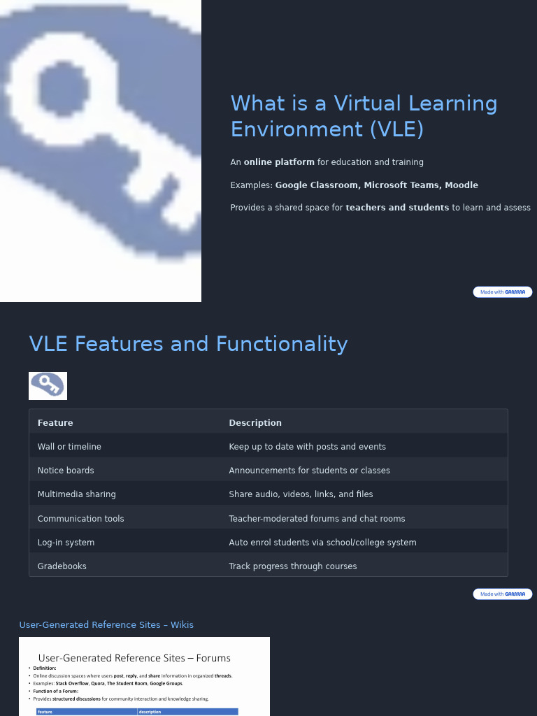 What Is A Virtual Learning Environment VLE | PDF | Wiki | Human ...