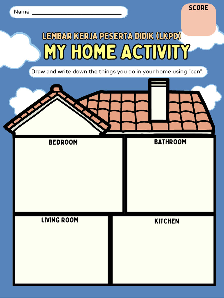 B.inggris Kelas 4 - My Home Activity (By Monica Natalia Siahaan) | PDF