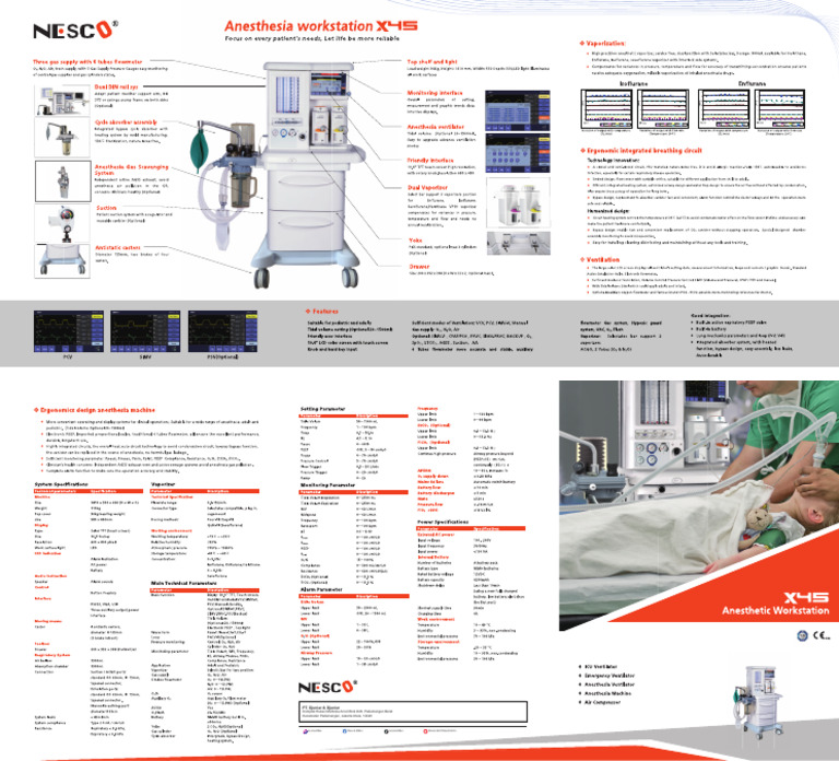 Brosur NESCO Anesthesia XN-4N5 | PDF