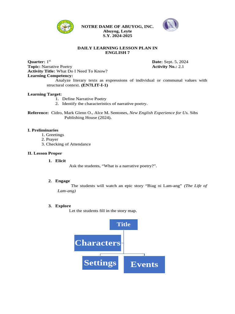 SECOND QUARTER WEEK 1 | PDF | Plot (Narrative) | Narrative
