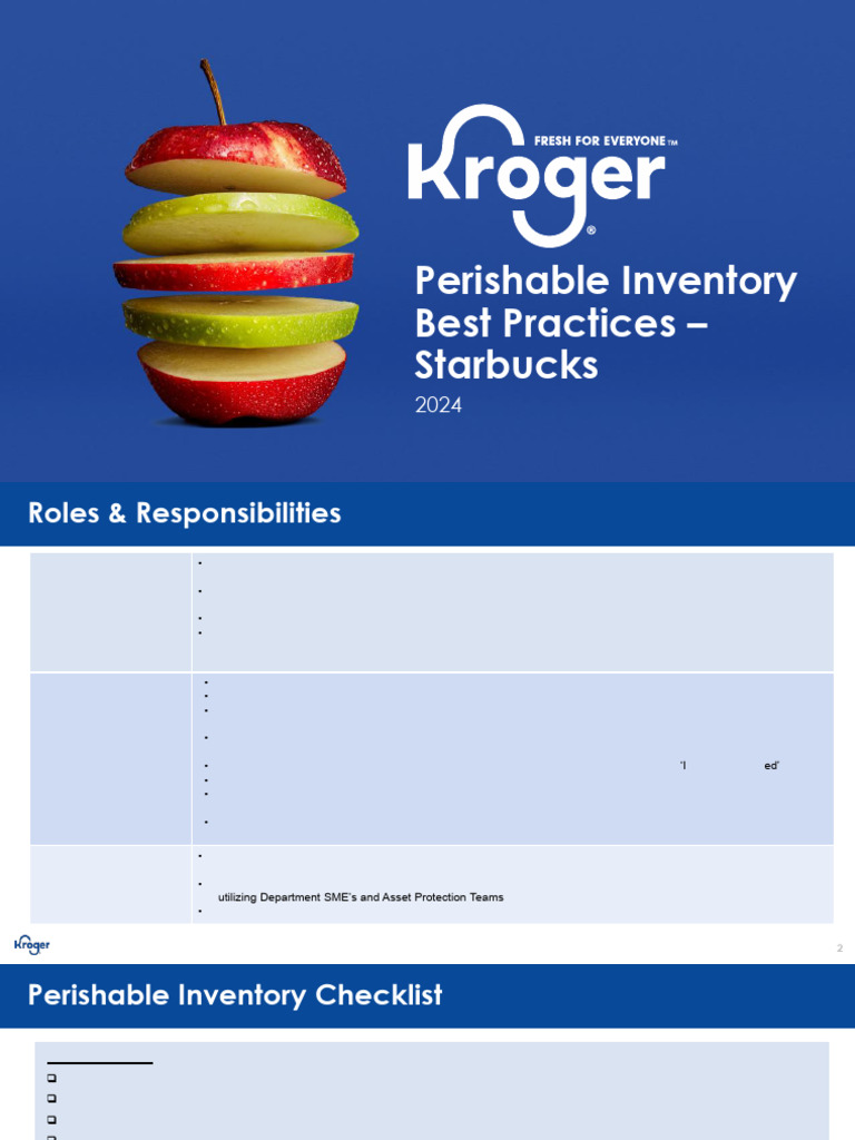 Starbucks Perishable Inventory Best Practices | PDF | Inventory | Starbucks
