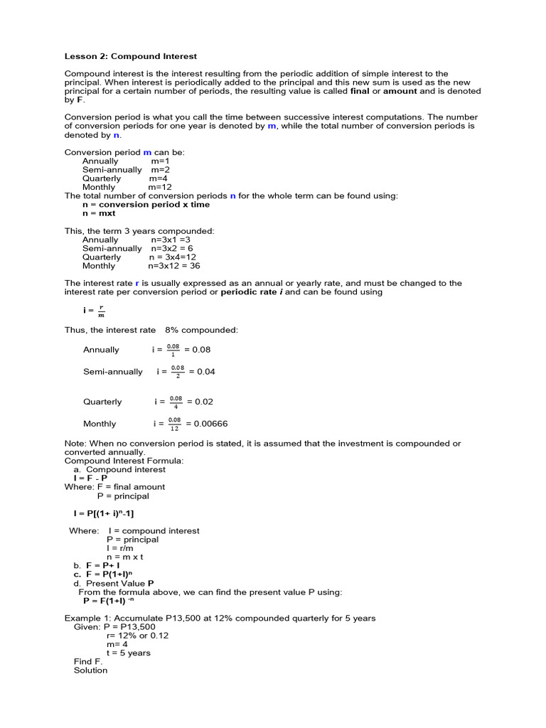 Understanding Compound Interest Basics | PDF | Compound Interest | Interest