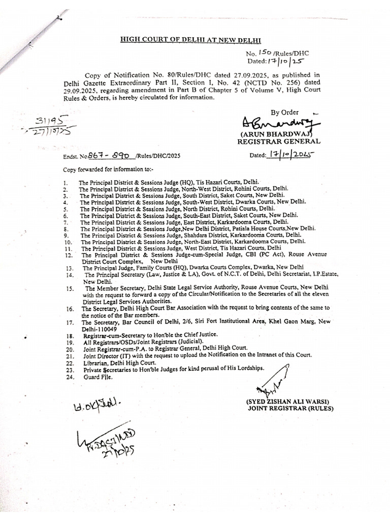 High Court Document | PDF