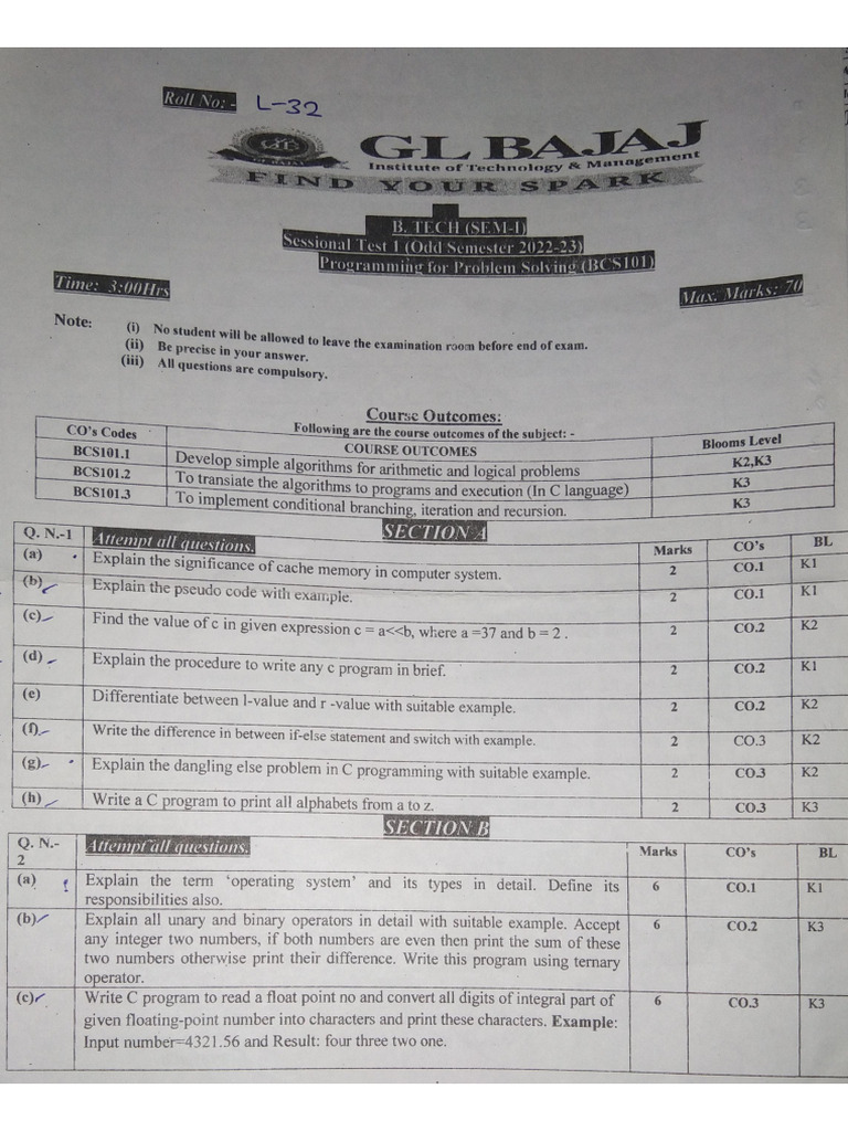 Pps QP | PDF